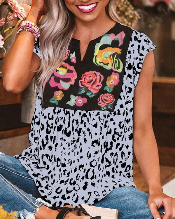 Wild Flower Embroidered Shift Tops