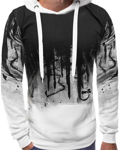 Men Printed Hiphop Streetwear Long Sleeve Sweatshirt