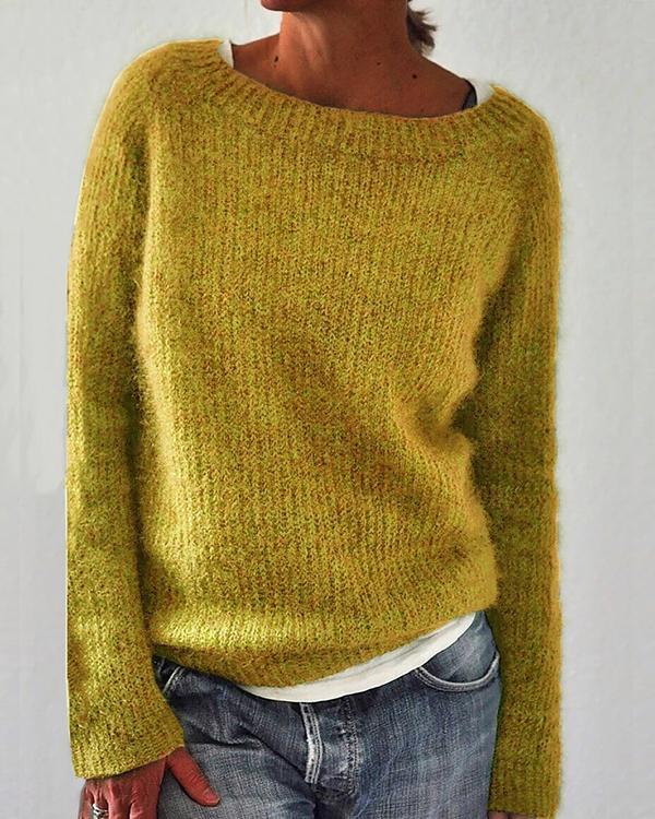 SOLID KNITTED SWEATERS PLUS SIZE PULLOVERS JUMPERS