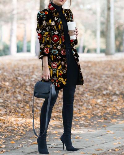 Autumn And Winter Fashion Prints To Trim Warm Jacket