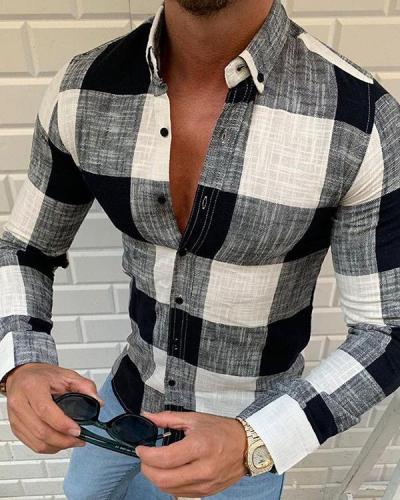 Men's Basic Shirt Long Sleeve Casual T-Shirt