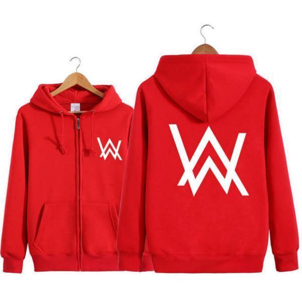 Unisex Hoodie Zip-up Jacket  Sweatshirt with Front Pocket