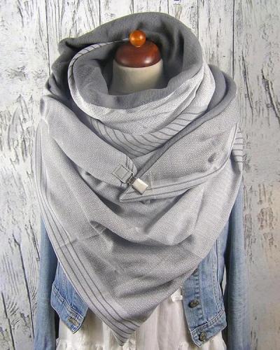 Women Solid Color Scarf Shawl Wrap Multi-purpose Neck Wrap Warm Scarf