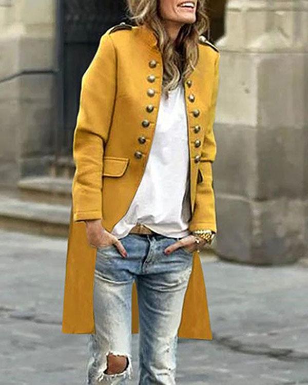 US$ 38.79 - Mid Length Women Fashion Officer Jacket - www.tangdress.com