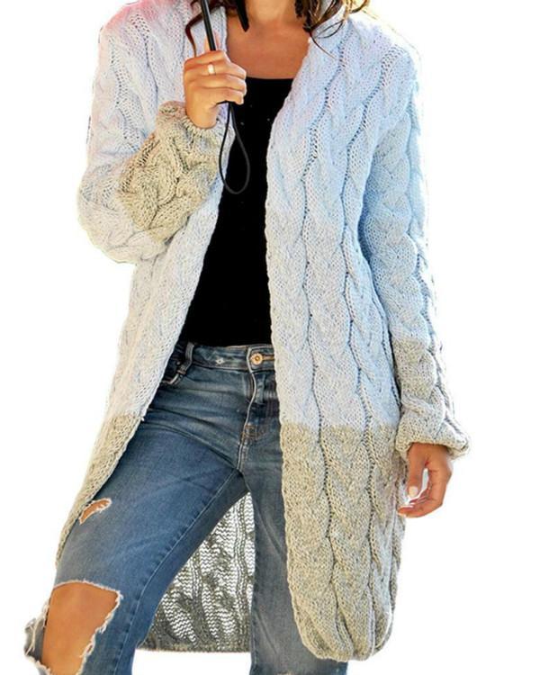 Winter Women Open Front Long Sweater Cardigan