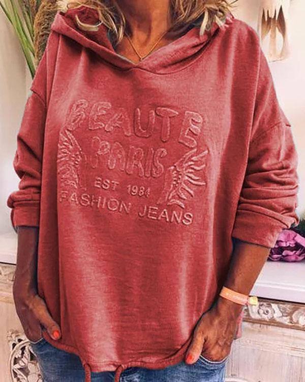 Cotton Hoodie Casual Plus Size Sweatshirt