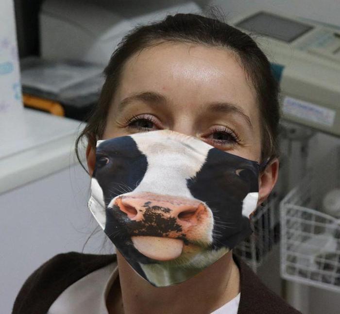Funny Animal Printed Cotton Accessory Face Mask