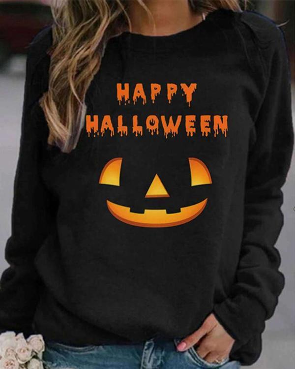 Halloween Print/Tie Dye Sweatshirt