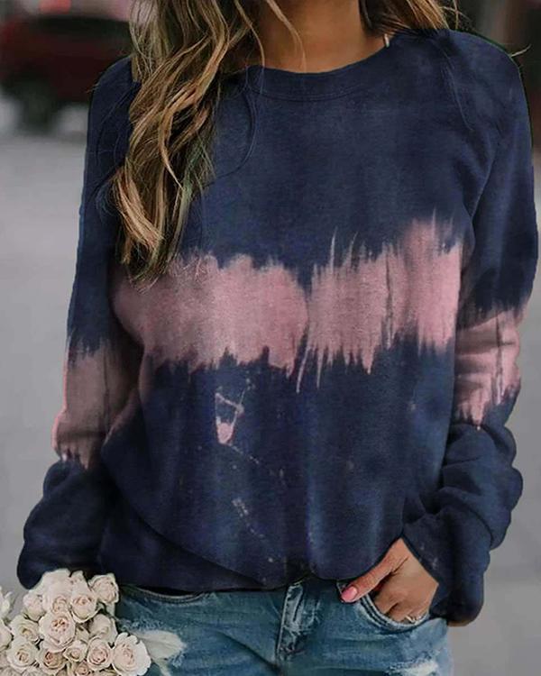 Halloween Print/Tie Dye Sweatshirt