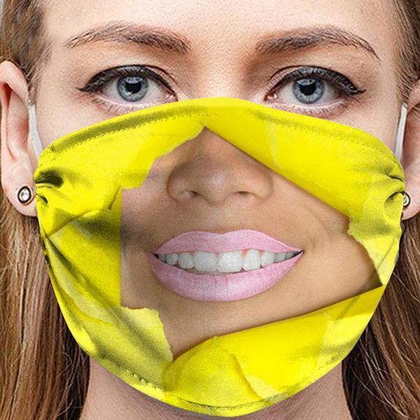 Face Expression Breathable Cotton Face Mask