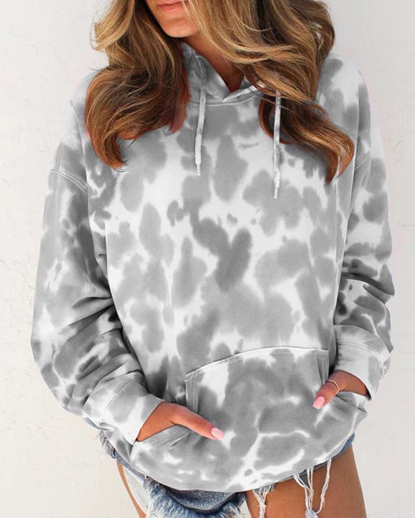 Tie Dye Long Sleeves Hoodie