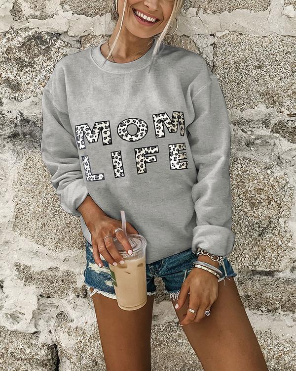 Women's Fashion Letter Print Cozy Sweatshirt(8 Patterns)