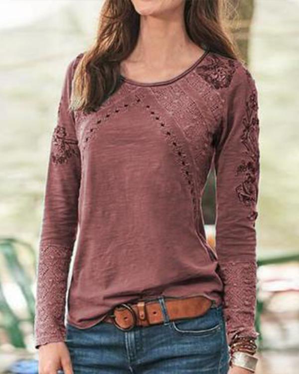 Women Sweet Long Sleeve Tops