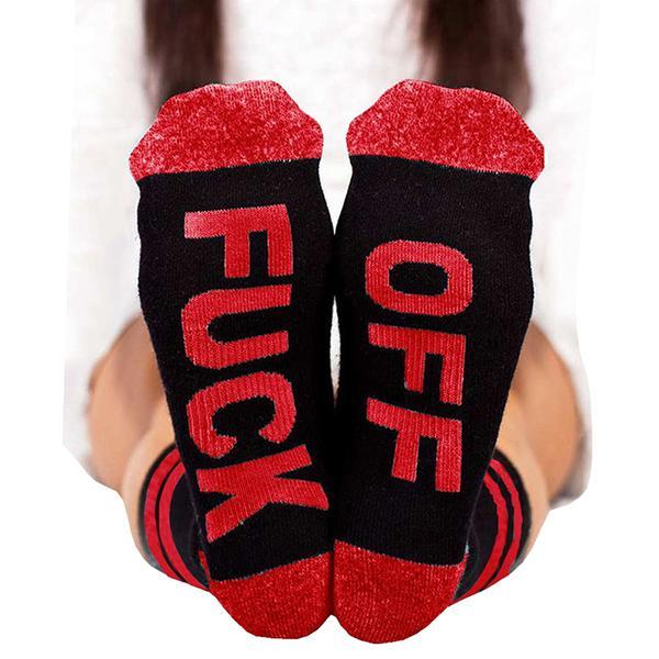 Men Women Letter Print Socks