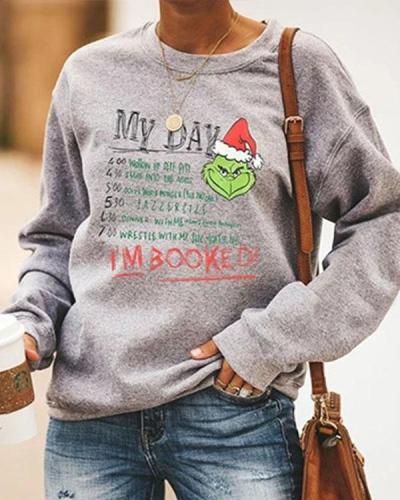 Grinches I'M BOOKED Fleece Sweatshirt