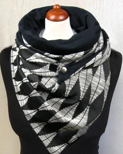 Women Diamond Printed Scarf Shawl Vintage Scarf