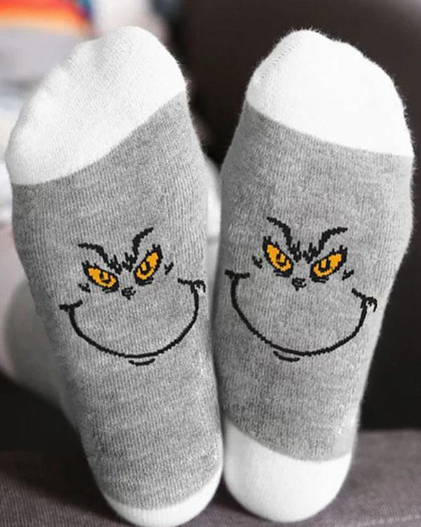 Grinches Cotton Socks