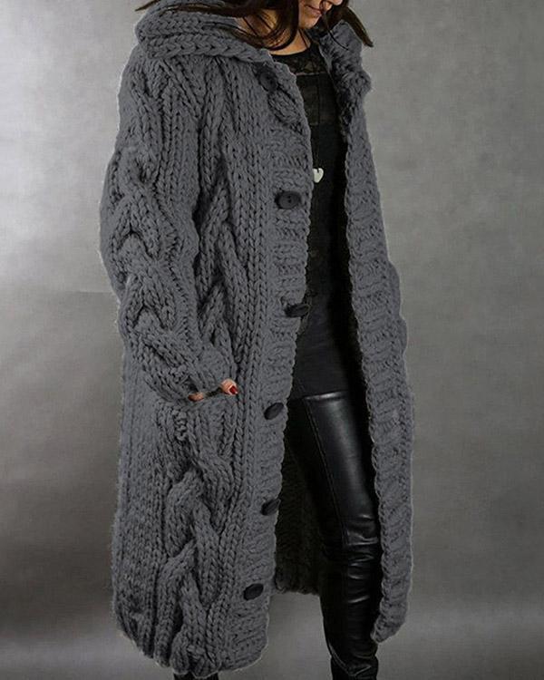 Women Winter Autumn Fashion Long Sweater Cardigan Loose Outerwear