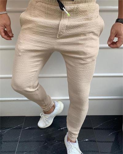 Men's Plain Sports and Leisure Pants