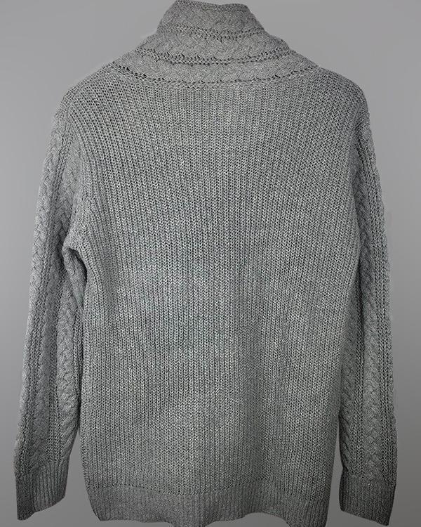 US$ 46.98 - Men's Pullover Cable Knitting Sweater - www.tangdress.com