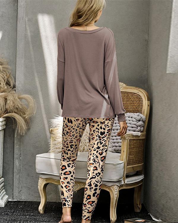 Casual Cotton Loungewear Women's Two Piece Sets