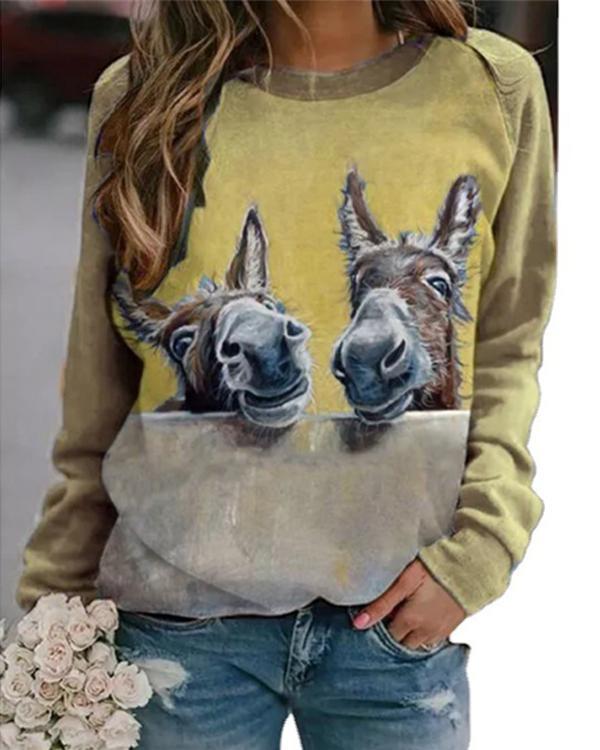 Printed Long Sleeve T-Shirt