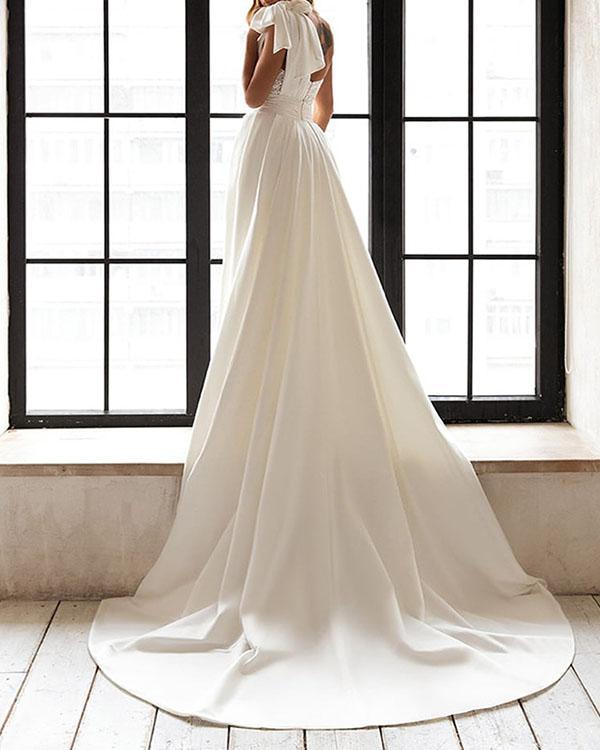Elegant Wedding Dress Sequin Knotted Bodycon Dress