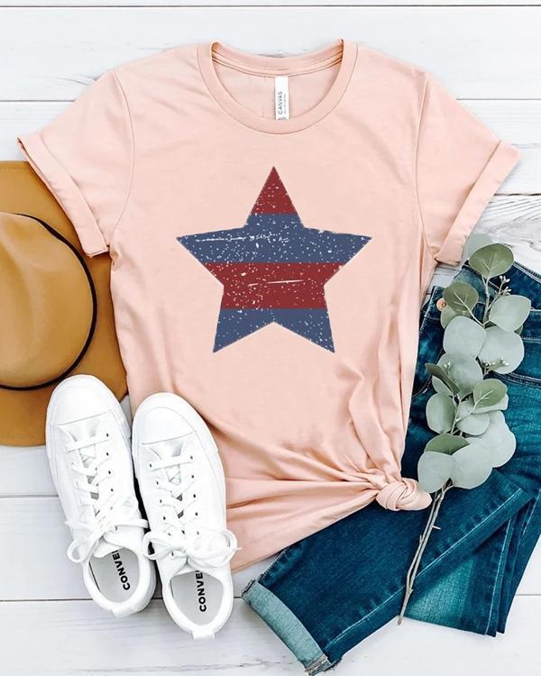 Casual 4th Of July Tees USA T-shirt