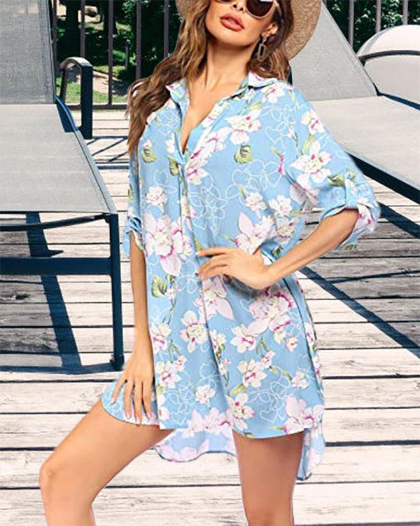 Women's Swimsuit Beach Cover Up Shirt-Bikini Beachwear Bathing Suit Beach Dress