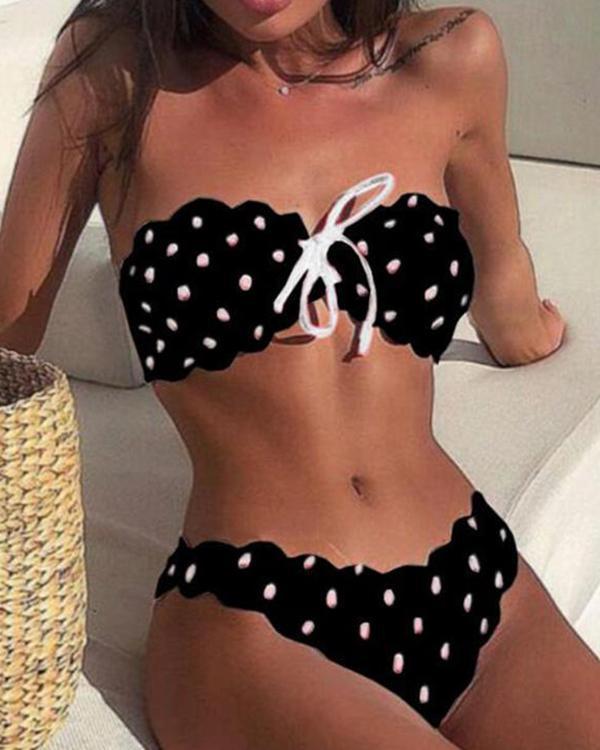 Dot Cute Bikinis Swimsuits