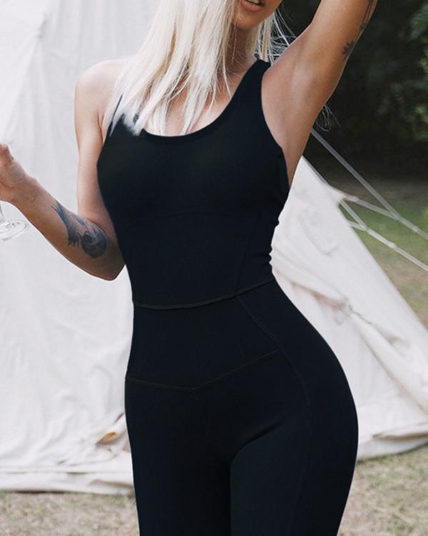 US 59.99 Sexy Peach Hip Yoga Onepiece Fitness Exercise Beautiful