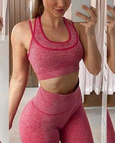 2021 New Comfortable Seamless Yoga Set