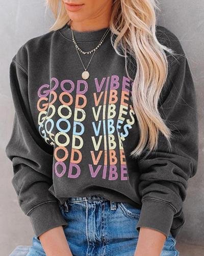 Good Vibes Graphic Sweatshirt