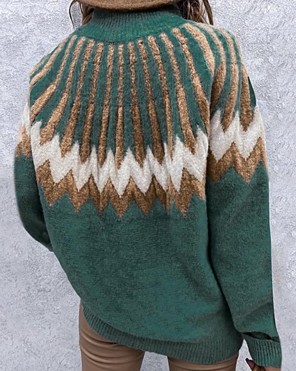 Highneck Long Sleeve Icelandic Sweater