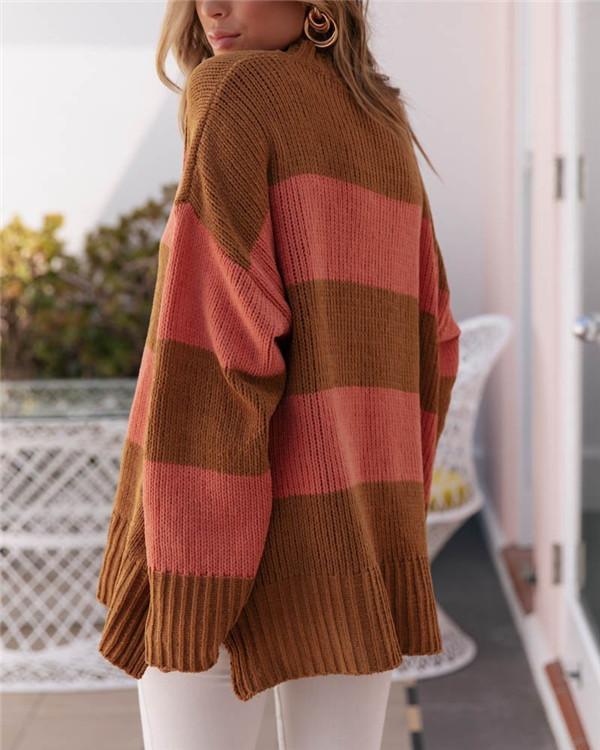 Striped sweater pullover loose fashion sweater