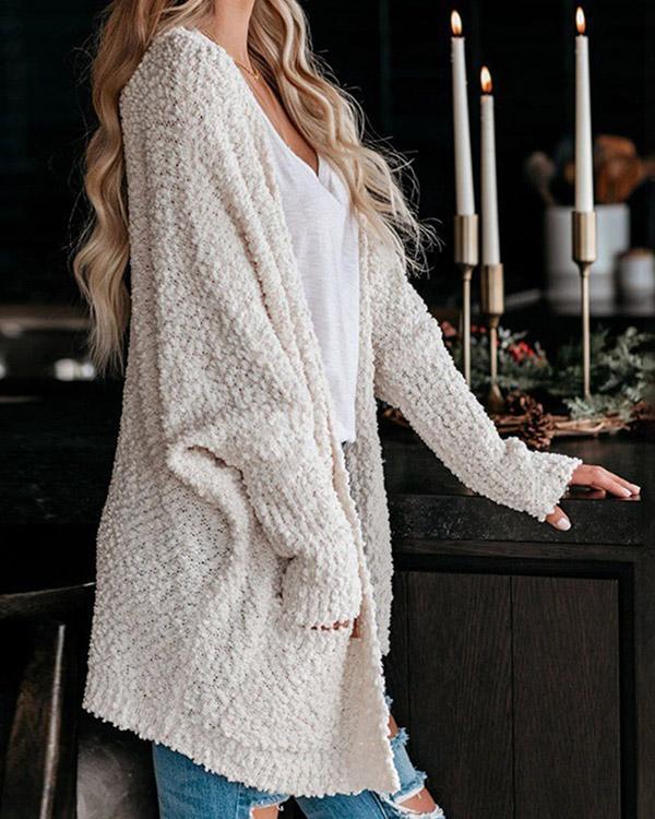 Pocket Long Sleeve Women's Sweater