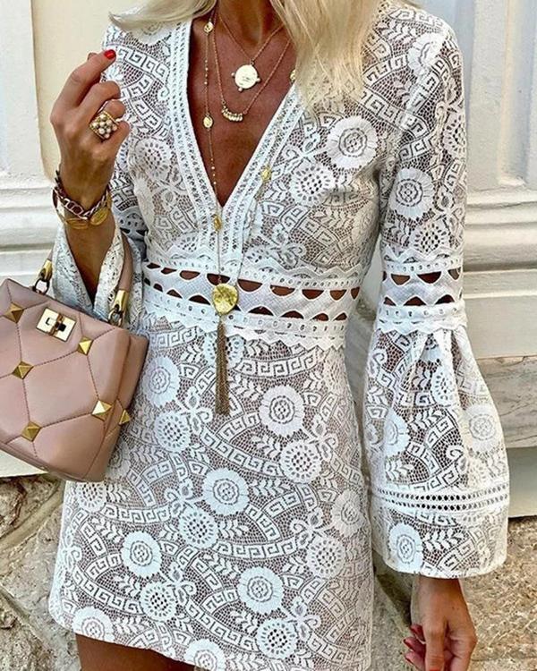 Standout Style Lace Mini Dress