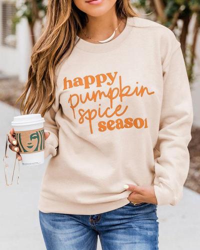 Pumpkin Spice Relax Pullover Sweatshirt