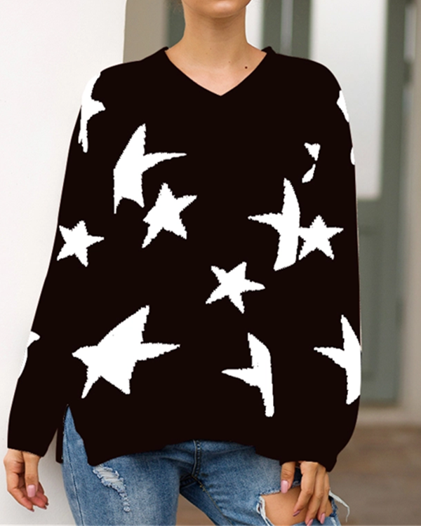 Fashion Lazy Wind Sweater Loose Sweater