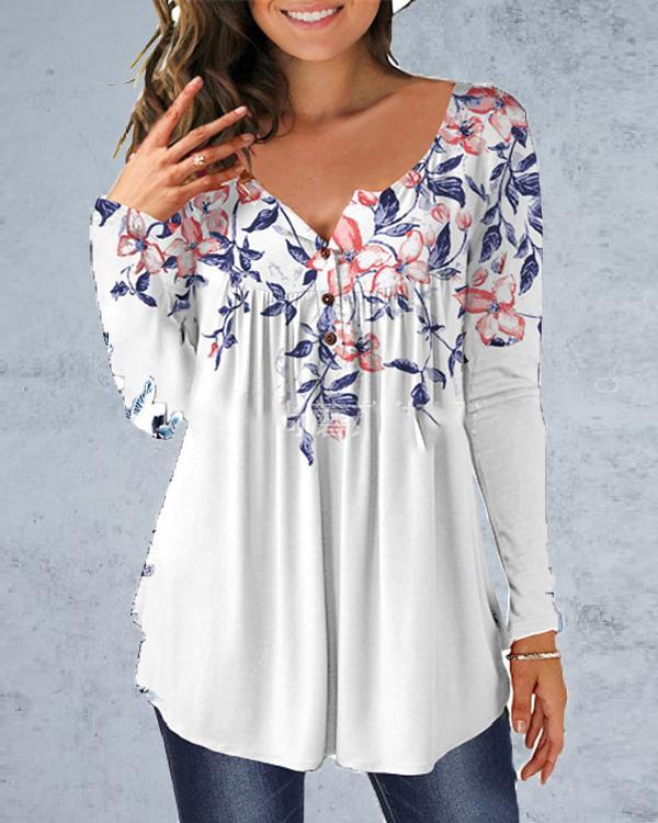 Fashion Printed Loose Women's Top