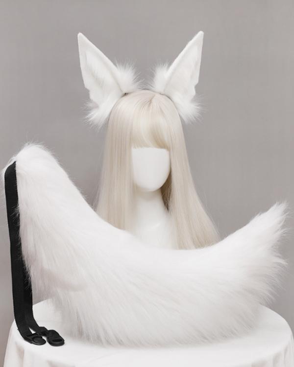 Anubis Jackal Ears Tail Headband Cosplay Suit