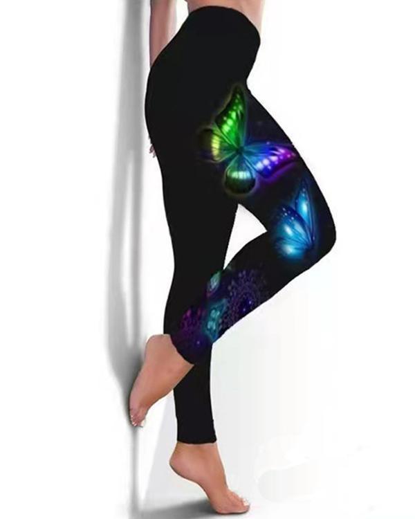 Fashion Print High Waist Leggings