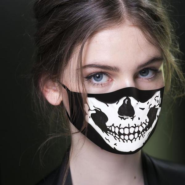 Halloween Style Printed Cloth Mask Accessories