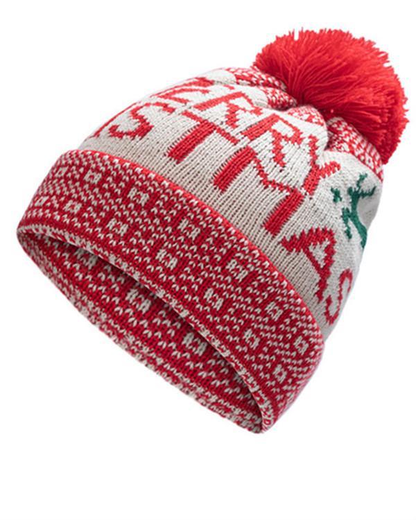 Warm Knitted Woolen Caps European and American Christmas Men and Women Jacquard Earmuffs Head Caps Cross-border Spot
