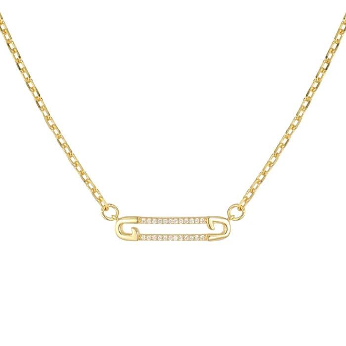 Pin It Necklace (Gold)