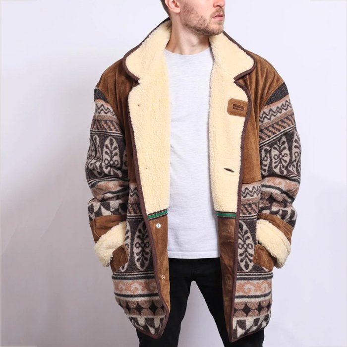 Men's Vintage Printed Jacket