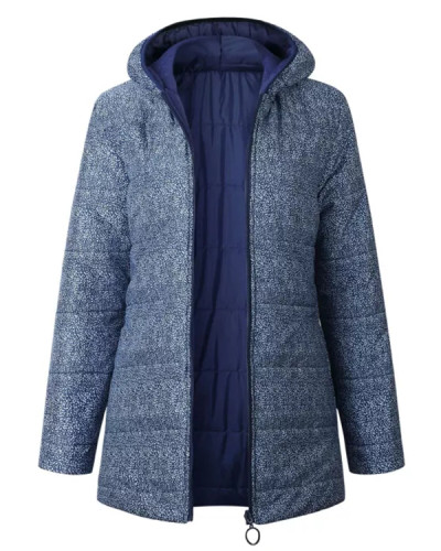 Plus Size Hooded Zipper Shift Coats Long Sleeve Coats Plus Size Coats&Jackets
