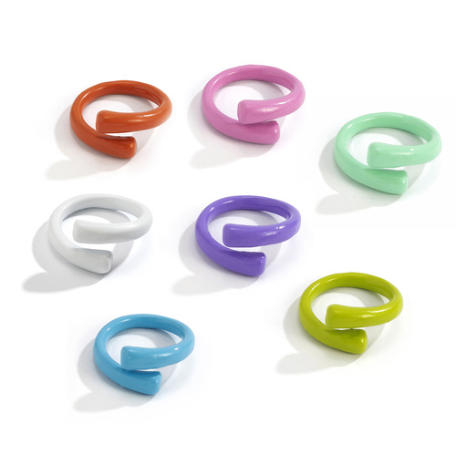 Multi-Color Metal Punk Ring
