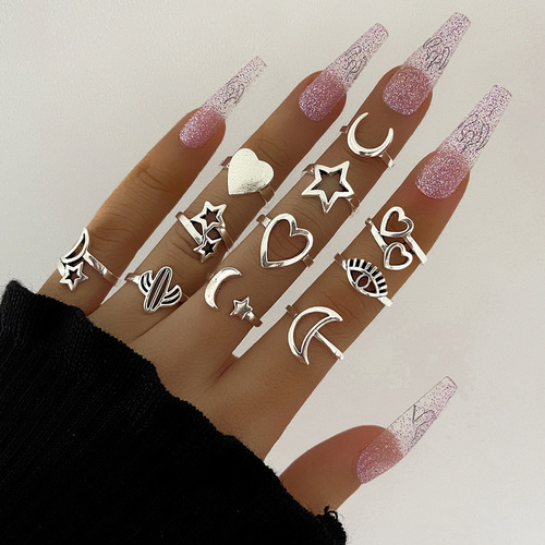 Retro Personality 11PCS Ring Set