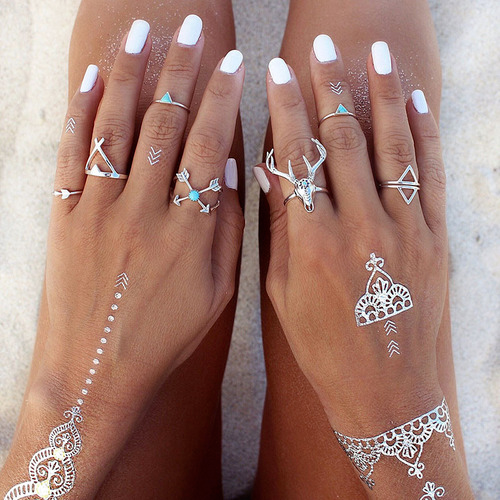 Bohemian Vintage 7PCS Ring Set